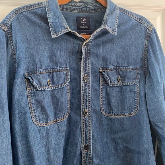 men’s gap denim shirt - Picture 4 of 7